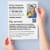 Personalisiertes Foto, Haushälterin, Haushaltshilf Flyer (Hand)