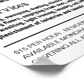 Personalisiertes Foto, Haushälterin, Haushaltshilf Poster (Ecke)