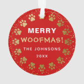 Personalisiertes Foto Haustier Hund Welpen Urlaub  Ornament (Rückseite)