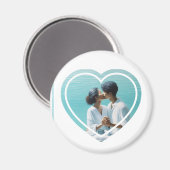 Personalisiertes Foto Herz Magnet (Vorderseite/Rückseite)