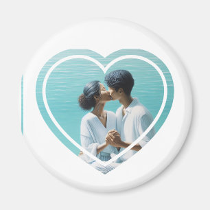 Personalisiertes Foto Herz Magnet