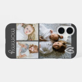 Personalisiertes Foto - Herz- und Textfotografie iPhone 16 Hülle (Rückseite (Horizontal))