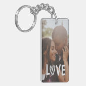 Personalisiertes Foto Herzliche LIEBE Schlüsselanhänger (Vorderseite links)
