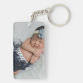 Personalisiertes Foto Herzliche LIEBE Schlüsselanhänger (Rückseite)