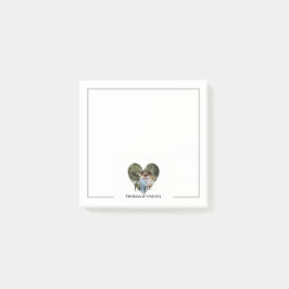 Personalisiertes Foto Herzrahmen Moderne Kalligrap Post-it Klebezettel