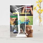 Personalisiertes Foto Hochladen 1. Geburtstag Karte (Gelbe Blume)