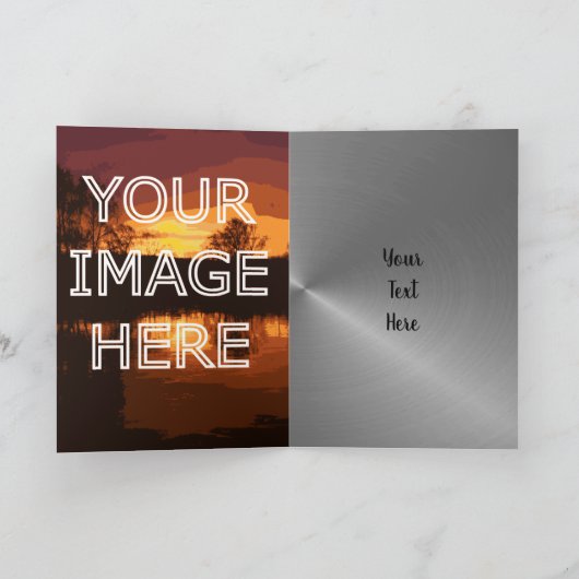 Personalisiertes Foto Hochladen 25 Jahre alt Karte (Innenseite)