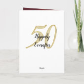 Personalisiertes Foto Hochladen 50 Jahre alt Karte (Rückseite)