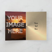 Personalisiertes Foto Hochladen 50 Jahre alt Karte (Innenseite)