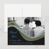 Personalisiertes Foto Hochzeit danke Karten (Vorne/Hinten)