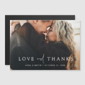 Personalisiertes Foto Hochzeit Danke Magnet (Vorne/Hinten)