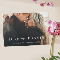Personalisiertes Foto Hochzeit Danke Magnet