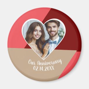 Personalisiertes Foto Hochzeit Jahrestag Sake Magnet