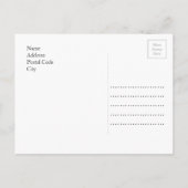 Personalisiertes Foto Hochzeit speichern Sie das D Ankündigungspostkarte (Rückseite)