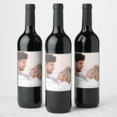 Personalisiertes Foto Hochzeit Wein Gefallen II Weinetikett (Flaschen)