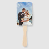 Personalisiertes Foto-Hochzeitsfächer-Programm Fächer (Vorderseite)