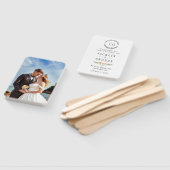 Personalisiertes Foto-Hochzeitsfächer-Programm Fächer (Non-assembled)