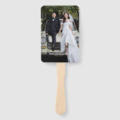 Personalisiertes Foto-Hochzeitsfächer-Programm Fächer (Vorderseite)