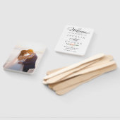 Personalisiertes Foto-Hochzeitsfächer-Programm Fächer (Non-assembled)