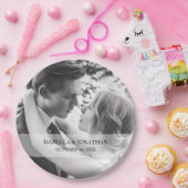 Personalisiertes Foto-Hochzeitsfeierplatte Pappteller (Party)