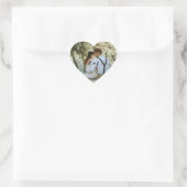 Personalisiertes Foto-Hochzeitskleber Herz-Aufkleber (Tasche)