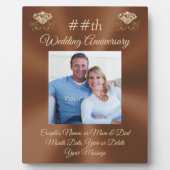 Personalisiertes Foto, Hochzeitsplatz Fotoplatte (Vorderseite)