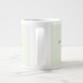 Personalisiertes Foto Hochzeitstag Bräune maßgesch Jumbo-Tasse (Rückseite)