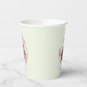 Personalisiertes Foto Hochzeitstag Bräune maßgesch Pappbecher (Links)