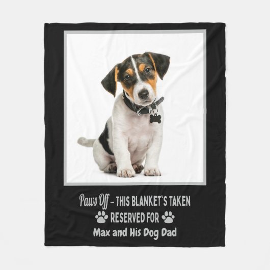 Personalisiertes Foto-Hund  Fleecedecke (Vorderseite)