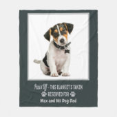 Personalisiertes Foto-Hund Fleecedecke (Vorderseite)
