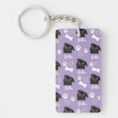 Personalisiertes Foto Hund Lover Instagramm Schlüsselanhänger (Vorderseite)