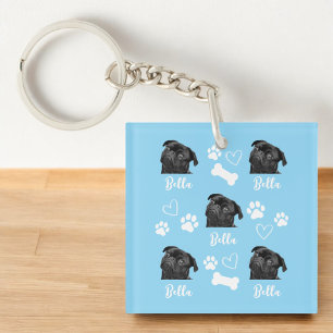 Personalisiertes Foto Hund Lover Instagramm Schlüsselanhänger