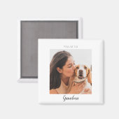 Personalisiertes Foto Hunde Oma Mutter Magnet (Vorderseite/Rückseite)