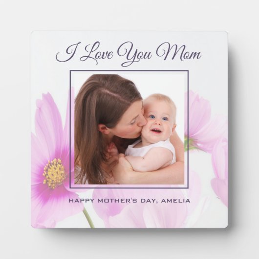 Personalisiertes Foto I Liebe Mama Muttertag Fotoplatte (Vorderseite)