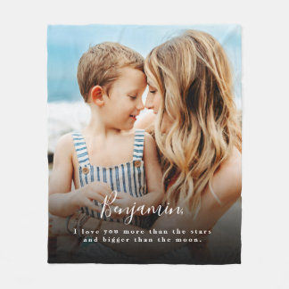 Personalisiertes Foto I Liebe Mehr Fleece Blanken