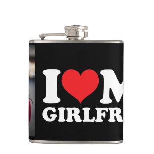 Personalisiertes Foto I Liebe Meine Freundin Flachmann