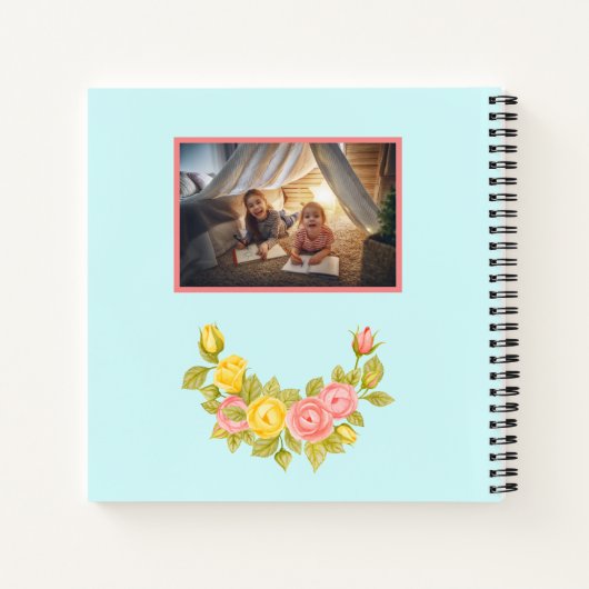 Personalisiertes Foto I Liebe Oma Sketchbook Notizblock (Rückseite)