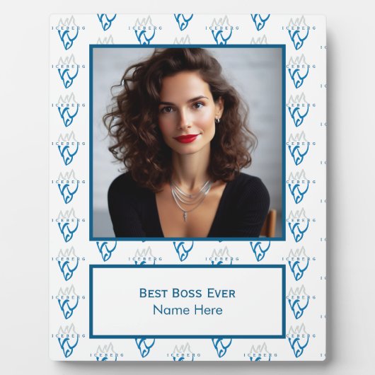 Personalisiertes Foto Iceberg Inspiration Beste Bo Fotoplatte (Vorderseite)
