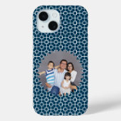 Personalisiertes Foto im Hintergrund mit blauer Ge Case-Mate iPhone Hülle (Rückseite)