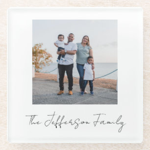 Personalisiertes Foto im Instagram-Stil mit Text Glasuntersetzer