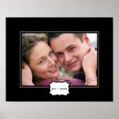 Personalisiertes Foto im klassischen Stil - Schwar Poster (Vorne)