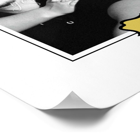 Personalisiertes Foto im klassischen Stil - Vertik Poster (Ecke)