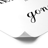 Personalisiertes Foto im liebenden Speicher Poster (Ecke)