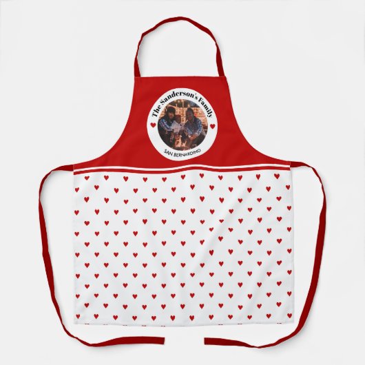 Personalisiertes Foto im rustikalen Baby Schürze (Vorderseite)