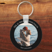 Personalisiertes Foto in Schwarzwald mit Texten Schlüsselanhänger (Vorderseite)