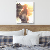 Personalisiertes Foto in Schwarzweiß Leinwanddruck (Insitu (Schlafzimmer))