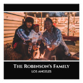 Personalisiertes Foto in Schwarzweißrahmen mit Tex (Vorne)