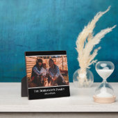 Personalisiertes Foto in Schwarzweißrahmen mit Tex Fotoplatte (InSitu)