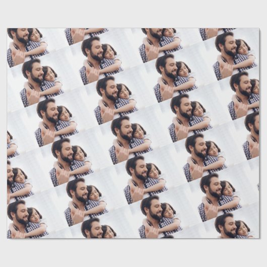 Personalisiertes Foto individuell Geschenkpapier (Flach)
