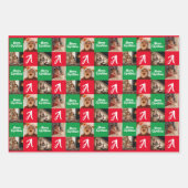 Personalisiertes Foto individuelle Name Frohe Weih Geschenkpapier Set (Vorderseite 3)